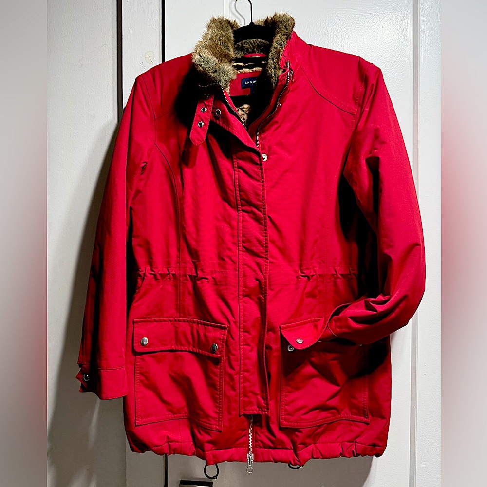 Lands’ End EUC waterproof parka coat